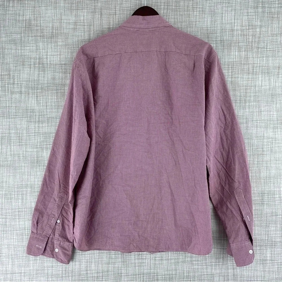 J. Crew Mens Size XL Flex washed slim untucked button down shirt 1424 - Picture 7 of 8